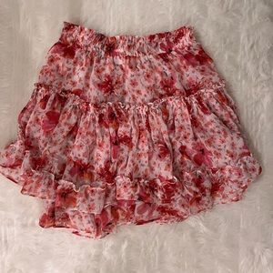 Misa Los Angeles, Floral print mini skirt